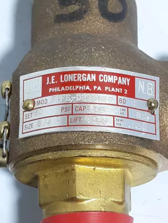 J.E. Lonergan Company FBFE-D28AM20 Safety Relief Valve 