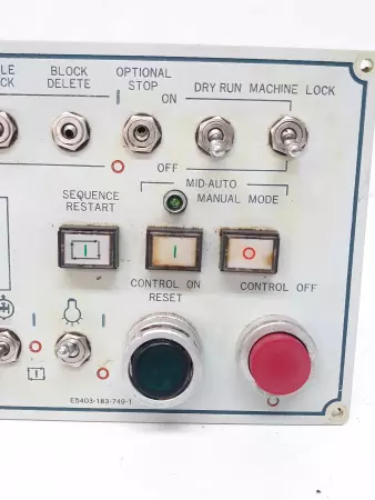 Okuma E5403-183-749-1 Operator Panel 