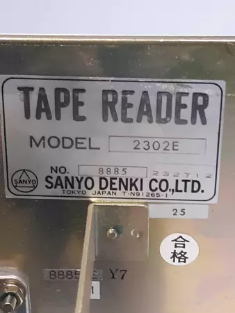 Sanyo Denki Co. Ltd. 2302E Tape Reader 