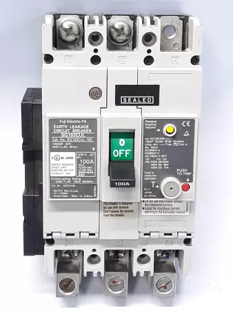 Fuji Electric SG103CUL100 Circuit Breaker 240V 100Amp 3-Pole 