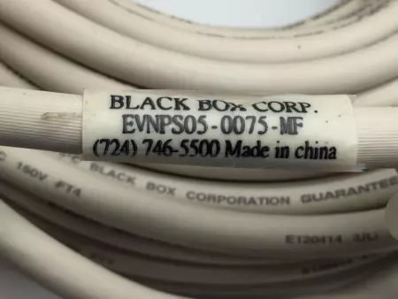 BLACK BOX EVNPS05-0075-MF VIDEO CABLE W/FERRITE CORE M/F, 75FT 