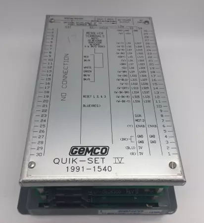 Gemco 1991-CA-1540 QUICK-SET IV  Resolver Controller 