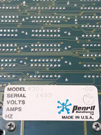 Penril DataComm MODEL 4301 Software Module Board PE430102 