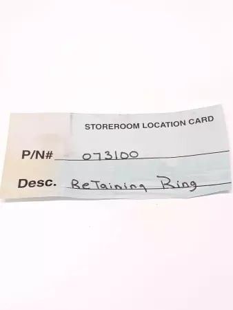 Genuine 073100 Stainless Steel Metric Internal Retaining Ring Lot of 12