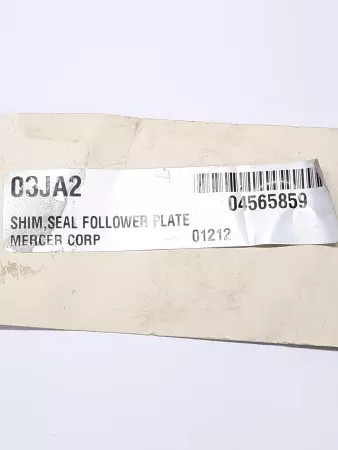 Mercer Corp. 03JA2 Shim Seal Follower Plate 