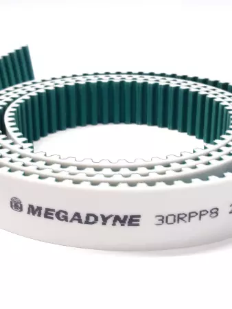 Megadyne 30RPP8 Timing Belt White Polyurethane Width Open End cut to Length 