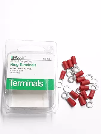 Woods 1754 22 To 18 Gauge Wire Ring Terminal Lot of 3