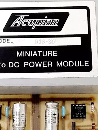 Acopian D15-20 Miniature AC to DC Power Module 