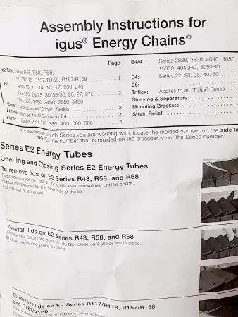 Igus 1400.050.035 Series E2 Energy Tubes 28in 