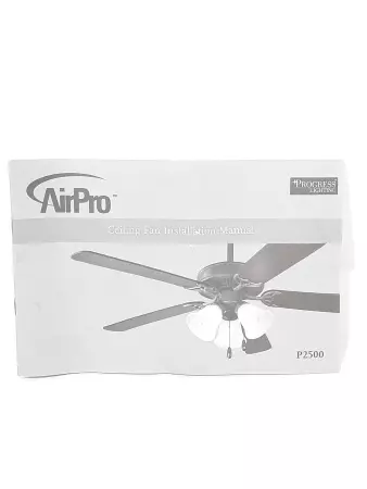  Progress Lighting P2500-30 42 Inch Indoor White Ceiling Fan 