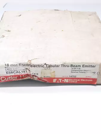 Culter Hammer E58CAL18T111E2 SERIES A1 Photoelectric Sensor Thru-Beam Emitter 