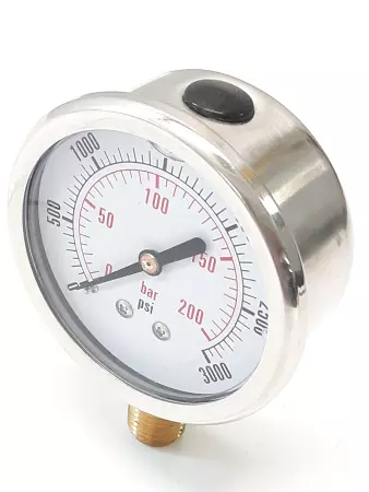 Stainless Steel 2016.07.25 Liquid Filled Pressure Gauge 0-3000 