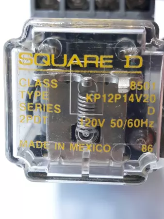 Square D KP12P14V20 Series D Relay 120V 