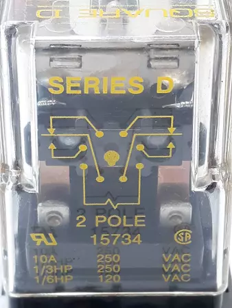 Square D KP12P14V20 Series D Relay 120V 