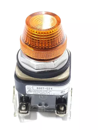 Allen-Bradley 800T-Q24 SER.T Yellow Pushbutton Switch 24V AC/DC 