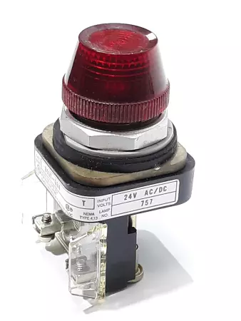 Allen-Bradley 800T-Q24 SER.T Pilot Light Red Lens Illuminated 24V AC/DC 