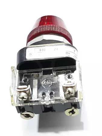 Allen-Bradley 800T-Q24 SER.T Pilot Light Red Lens Illuminated 24V AC/DC 