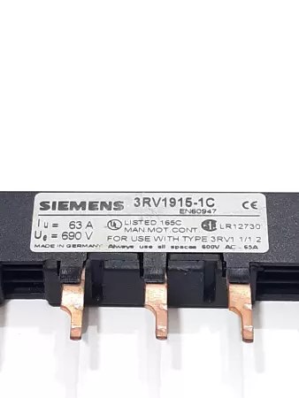 Siemens 3RV1915-1C Auxiliary Line Feeder 63A 690V 