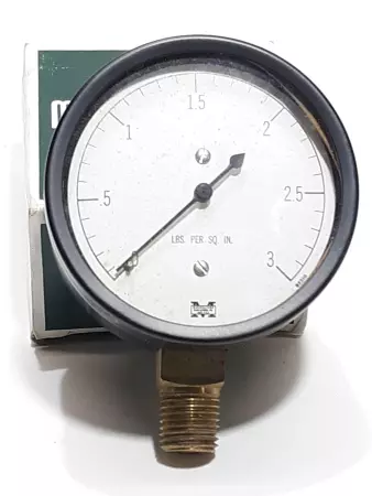 Marshalltown 2-1/2"FIG.83-3# DIAPH Pressure Gauge NPT 1/4