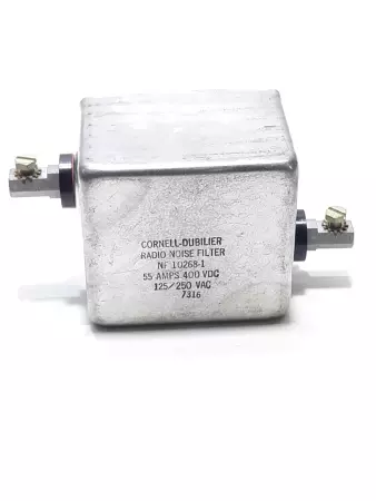 Cornell Dubilier NF 10268-1 Radio Noise Filter 55A 400VDC 125/250VAC 