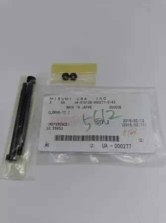 NEW Misumi CLBRH6-72.2 Pivot Pin 6mmD, Pkg of 2 