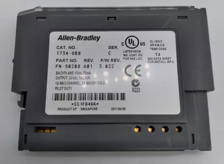 ALLEN BRADLEY 1734-OB8-SC 24VDC Source Input Series C 