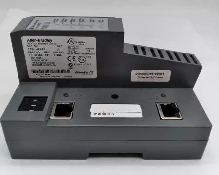 ALLEN BRADLEY 1734-AENTR POINT I/O ETHERNET IP ADAPTER 24VDC SER B 