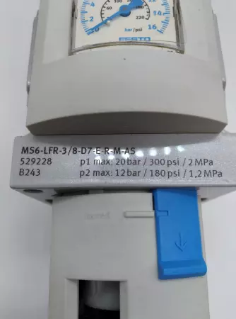  Festo M56-LFR-3/8-D7-E-R-M-AS Air Filter Regulator  529228 