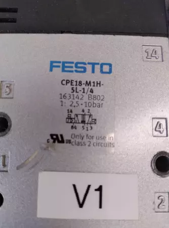 FESTO CPE18-M1H-5L-1/4 SOLENOID VALVE TESTED 