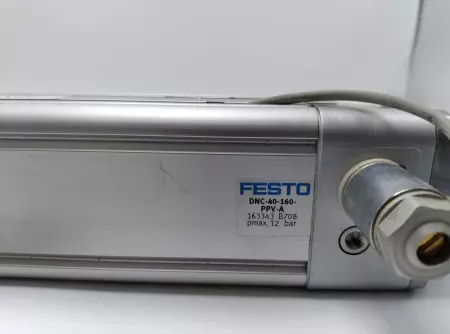  Festo DNC-40-160-PPV-A Pneumatic Cylinder 40mm Piston Diameter 160mm Stroke 163