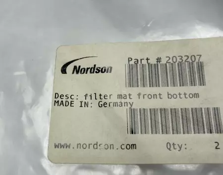 NEW NORDSON 203207 Filter Mat Front Bottom 