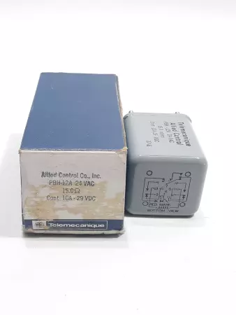 Telemecanique Allied Control PBH 12A Relay 24VAC 15.0 OHMS 