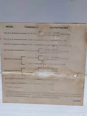 Barber-Colman 524C-50056-051-2-00 9725 520 Solid State Controller 