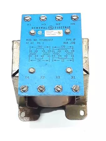 General Electric 9T58B2877 Type IP Transformer Pri 240-120V Sec 24-12V 