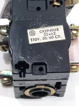 General Electric CR2940UX Illuminated Push Button Switch Orange NC/NO 110V 