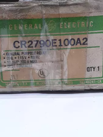 General Electric CR2790E 100A2 General Purpose Relay 115V Coil 10A 300V 