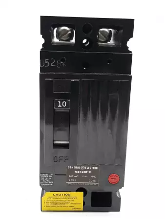 General Electric TEB122010 Circuit Breaker 2P 10A 240VAC 