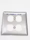 Hubbell S-82 (S-82N) Smooth Stainless Steel Wall Plate Lot of 10