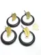 GHC 2962 Roller Caster Wheels Cart Furniture Lot of 4