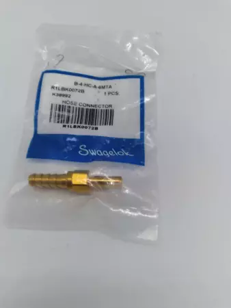 NEW Swagelok B-4-HC-A-6MTA Brass Hose Connector 