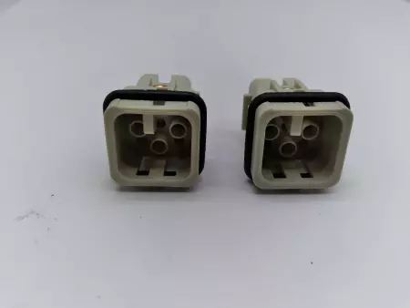 NEW Harting HAN7D-M 8-Socket Connector 10AMP 250VAC Lot of 2