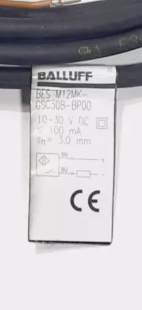 Balluff BES-M12MK-GSC30B-BP00 Inductive Proximity Switch 10-30VDC 