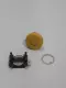 Cutler-Hammer E22LLB4 Mush Pushbutton Kit 40 mm Yellow Head 