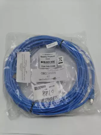 NEW Black Box CBCC385851 PVC Ethernet Cable 40Ft Blue 