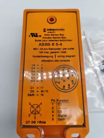 NEW LUMBERG ASBS 6 5-4 DISTRIBUTION BOX 