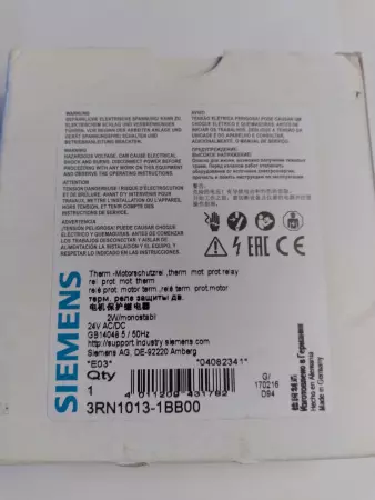 Siemens 3RN1013-1BB00 THERMISTOR MOTOR PROTECTION RELAY 