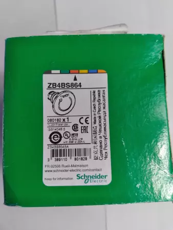 Schneider Electric ZB4BS864 MUSHROOM PUSHBUTTON ROUND 