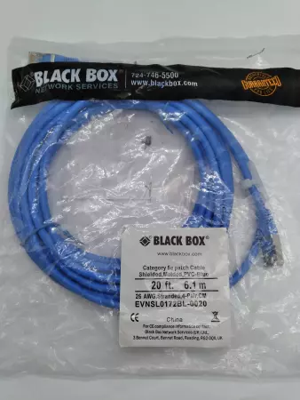 NEW Black Box EVNSL0172BL-0020 Network Cable 