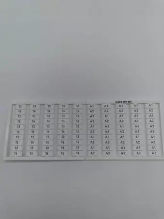 NEW Wago 209-952 Terminal Block Marking Card 