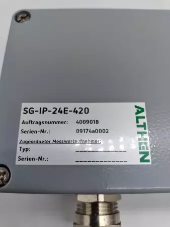 Althen SG-IP-24E-420 1-Channel Strain Gauge Amplifier 